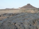 The lava flows near the caming spot...