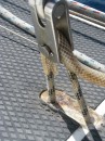 The makeshift deck repair using 10mm Marlow braid