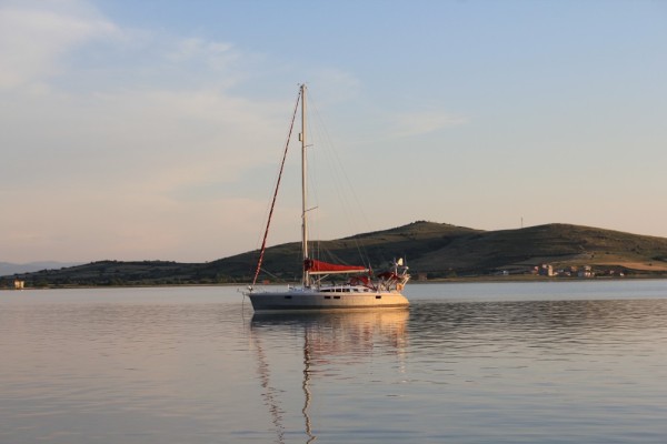 At anchor amongst Marmara islands.