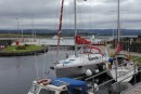 In the first lock at the Crinan Canal
