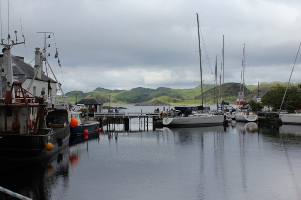 The garden gate! The end of the Crinan Canal. Beyond here lies the Western Isles.