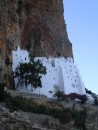 This beautiful monastery on the island of Amorgous is built right up the cliff wall. Quite a climb to get up to it but well worth it.