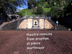 The fabulous entrance to what was once the grandest theatre in Martinique: Pic. courtesy of Jill Armstrong