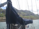 With our extensions, we can cover all the main sail now!
