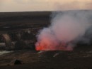 We started watching the color come up as the sun went down over Kilauea 