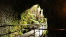 Looking back at the opening of the lava tube