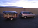 Another shot of van and trailer.  We sold them both easily once we were ready to let them go in Maine.