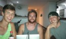 David, Colter and Jesse--the awesome crew who were on  the boat prior to our arrival in Panama.