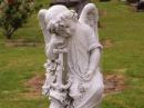 Angel headstone in a 1800