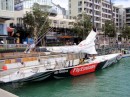 A "go-fast" Team NZ Emerites training boat.