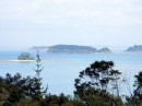 View of neighboring islands from the top of a Kawau hill