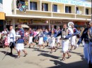 The parade features the Fiji Police Marching Band - these guys are really good musicians and fun to watch; they stop every so often and draw the crowd into their act!