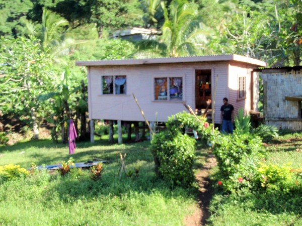 A home in one of the smaller villages we passed on the way to Labasa.