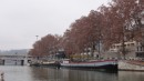 Barges in Lyon.