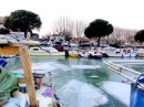 Lumps of ice on canal at Beaucaire.