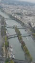 View of Seine from Eiffel Tower.