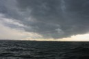 Threatening sky on the appraoch to Port Stephens - this storm bypassed us.