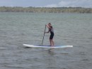 Raul on paddle board