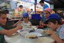 Singapore Hawker centre; a choice of food from all over Asia