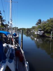Canal berth in Florida