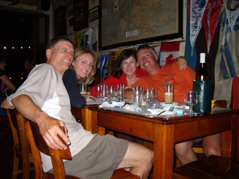Peters Pub in Horta with Lynn and Lon,
Azores