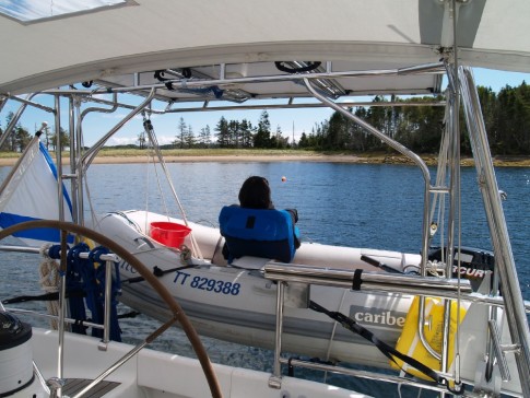 Kick back in Backmans Island, a short dingy ride from lunenburg yacht club