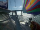 Flying the spinaker