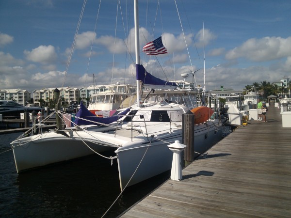 Sea Quell dockside in Stuart, Florida