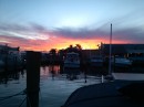 Sunset at Nettles Island marina