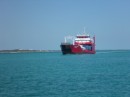 freighter into Eliz. Harbor..supplies for Gtwn.