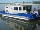 Our houseboat; way different than a sailboat