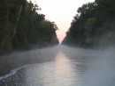 A cool morning on the Dismal Swamp Canal