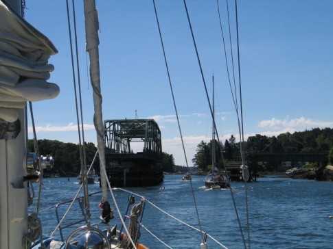 Southport Island Swing Bridge, spanning Townsend Gut