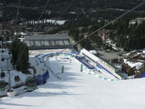 Olympic Downhill finish area, Whistler