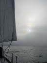 Fog as we approach Block Island