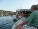 Towing Bruce & Nancy ashore, Frenchboro