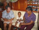 Jim with Precious and her grandson T-J.