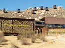 We wondered what the little structures were above this winery and hotel.  Are those the rooms?