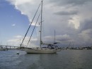 Anchored at Fort Meyers Beach