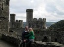 Tim and Rebekah doing what they love best, visiting castles.