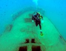 Tim Diving the wrecks in Palma bay