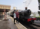 Steam train in Dartmouth - Luke & Kate