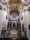 Art inside Cagliari church