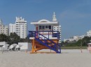 The life guard station on Miami Beach
