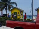 Beach shacks where you can buy drinks on the beach: Again so colourful