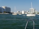 Our anchorage in Miami