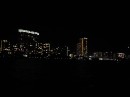Night time view of our anchorage in Miami