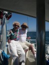 Betty and Arnie sailing