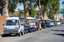 Golf carts and Diahatsu trucks are the main transportation in Avalon.