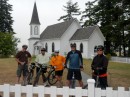 Biking on Lopez Island with Cindy, Dennis, Dave, Diana, Jeff and Melody. Crabfest weekend in Anacortes